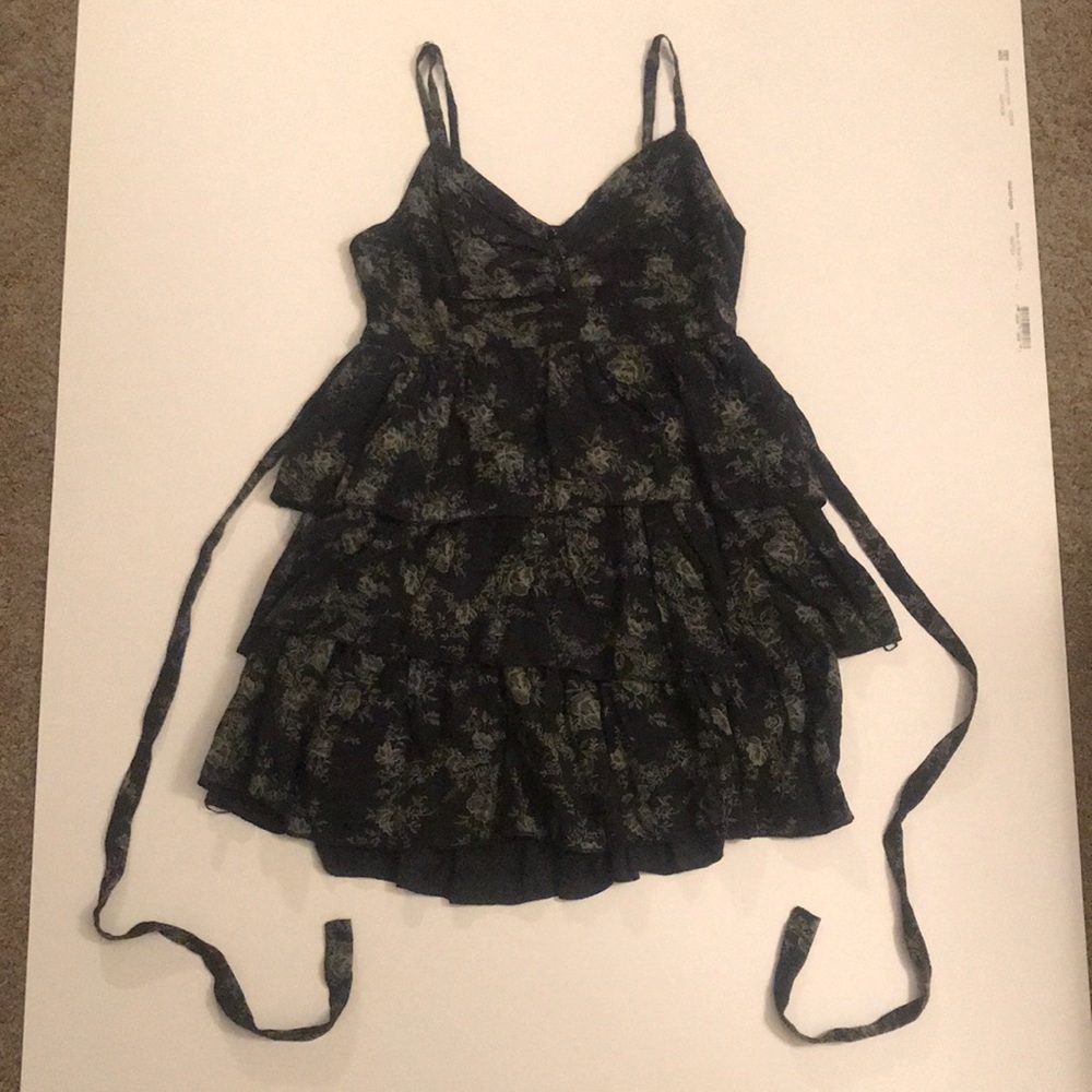 Black Floral Paradis Miss Dress